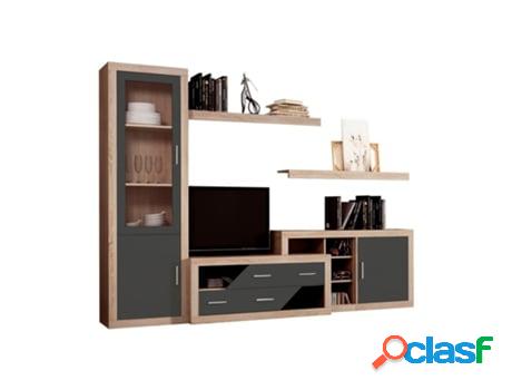 Muebles de Salón Nuka V6 HOMESOUTH (Grafito -