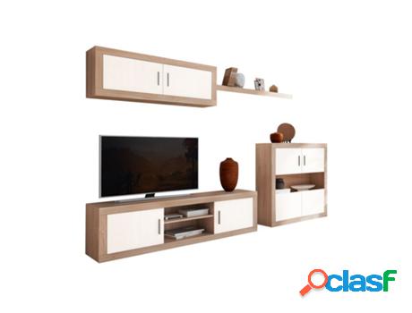 Muebles de Salón Nuka V7 HOMESOUTH (Grafito - 290x156x41.4