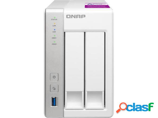 NAS QNAP SOHO TS-231P2-1G (2 Bahías - 0 TB)