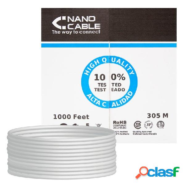 Nanocable Cable Red Rj45 Cat.5e Ftp Rigido Awg24, 305