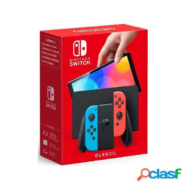 Nintendo Switch Versión OLED Azul Neón/Rojo Neón/ Incluye