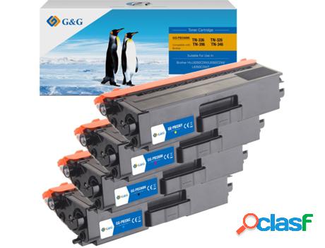 Pack 4 Cartuchos de Tinta G&G Tn326 (Multicolor)