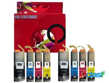 Pack 8 Cartuchos de Tinta GENERICO Lc127xl125xl (Multicolor)
