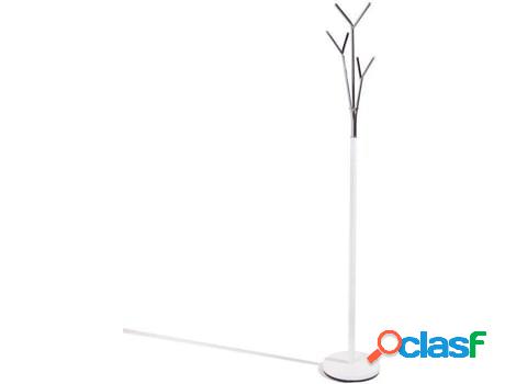 Perchero JSHOME Blanco Cromado (Acero - 28 x 175 x 28 cm)