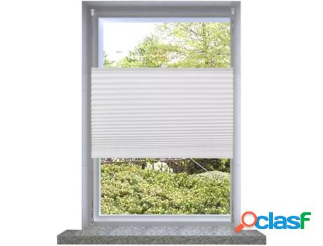 Persiana VIDAXL Plisada (Blanco - 40x200 cm)