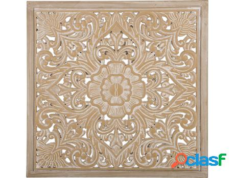 Pieza Decorativa de Pared Yonora (Marrón - MDF -60x60x60