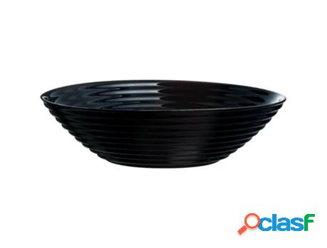 Plato multiusos hondo harena negro 20cm