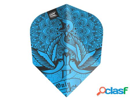 Plumas de Dardos TARGET DARTS (Azul)