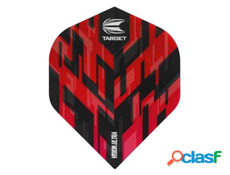 Plumas de Dardos TARGET DARTS (Rojo)