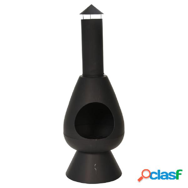 ProGarden Ambiance Chimenea con tubo Ambient negro 110 cm