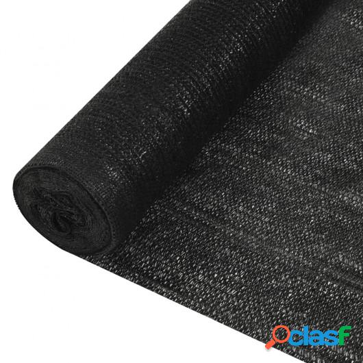 Red de privacidad HDPE negro 1,5x10 m 195 g/m²