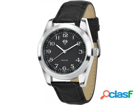 Reloj SC_CRYSTAL (bañado a rodio - Negro)