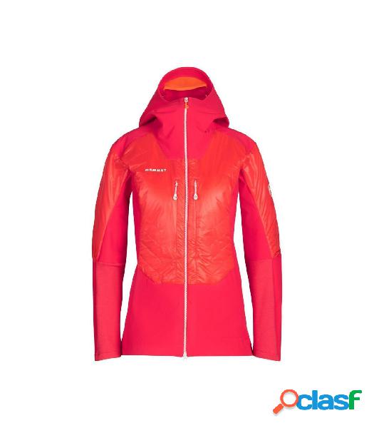 SOFT SHELL MAMMUT CON CAPUCHA EISFELD SO HYBRID MUJER ROSA