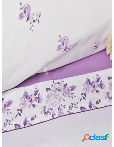 Sabanas Tolra Algodón Azul, Rosa Y Marrón Rosa 135