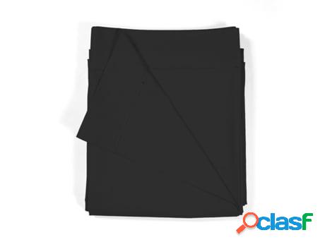 Sábana Encimera SOKIOS Liso (270 x 270 - Algodón - Negro)