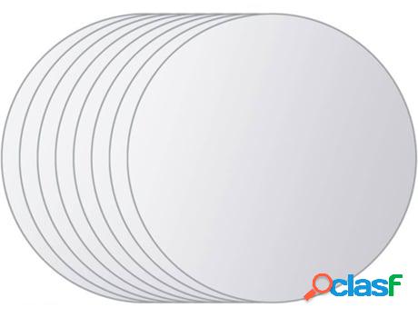 Set 8 Espejos de Pared VIDAXL Redondos 8x