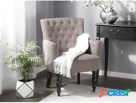 Sillón BELIANI Alesund (Beije - Poliéster -36x59x85 cm)