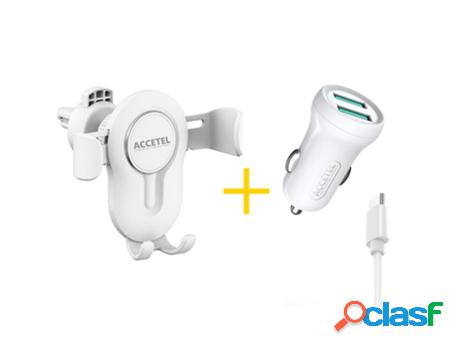 Soporte ACCETEL Sp118 + Cable Type C + Cargador para Xiaomi