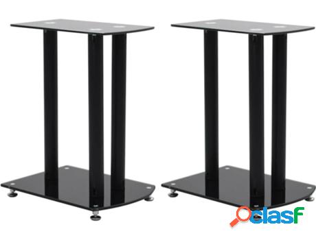 Soporte de Altavoces VIDAXL 2 Piezas Negro