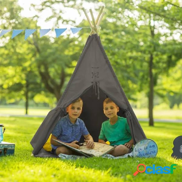 Sunny Tienda para niños con ventanas Alba gris