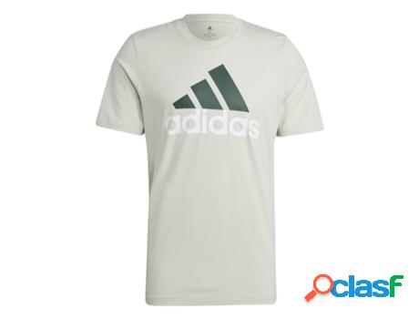 T-Shirt con Grande Logótipo Adidas Essentials (Tam: S)