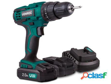 Taladro de Impacto Inalámbrico 20V VONROC Incl. 2 Baterías