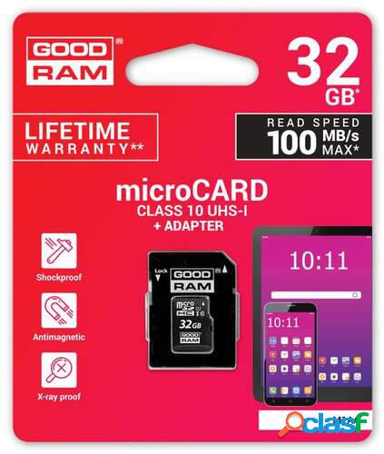 Tarjeta Memoria Micro SD Goodram M1AA-0320R12 32GB