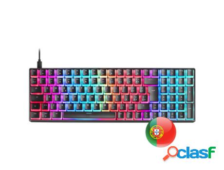 Teclado Rgb MARS GAMING Mkultra (Negro - Compacto 96% Switch