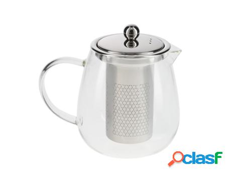 Tetera infusiones de cristal 750 ml. con filtro infusor de