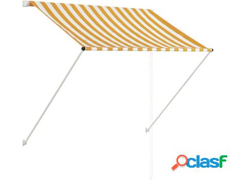 Toldo Retráctil VIDAXL (Amarillo - Tela - 100x150 cm)