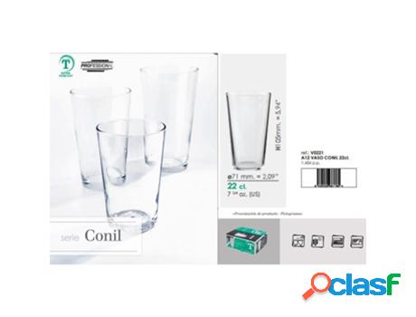 Vasos caña conil 22 cl tensionados caja 12