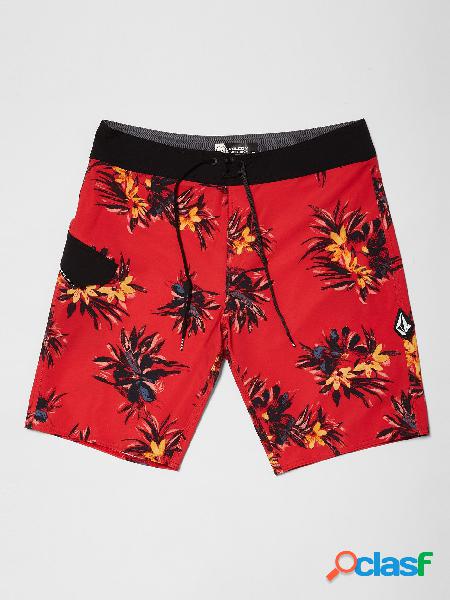 Volcom Boardshort Lido Print Mod 20" - Carmine Red