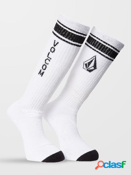 Volcom Calcetines High Stripe - WHITE