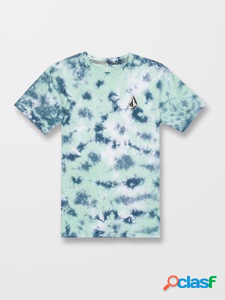 Volcom Camiseta Iconic Stone Dye - TEMPLE TEAL - (NIÑOS)