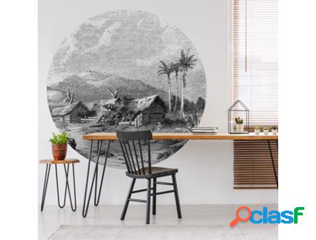 Wallart Papel De Parede Circular Landscape Of Guadeloupe