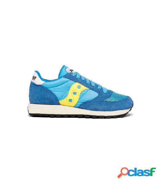 Zapatillas Saucony Jazz Original Vintage Mujer Azul Amarillo
