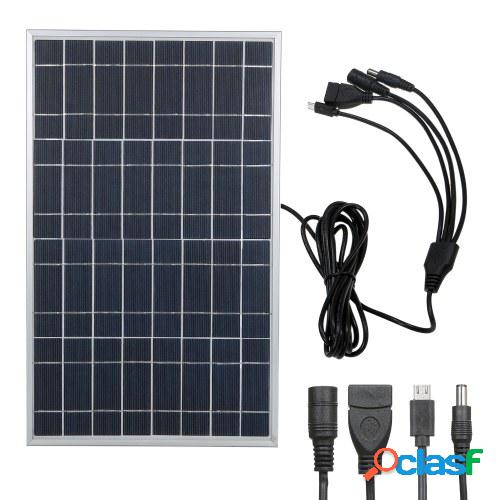 el panel solar de 15W 8V 1.88A DIY con el puerto micro del