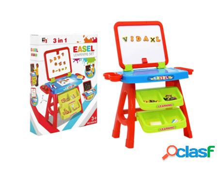 vidaXL Juego de aprendizaje y caballete para niños 3-1