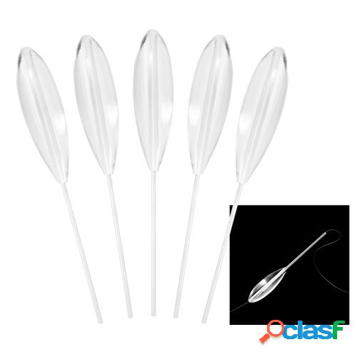 5 piezas de plástico transparente fundición Bobbers