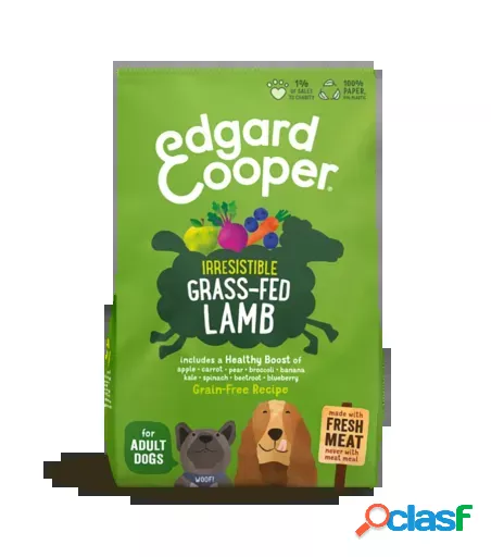 Adult sin Cereales con Cordero Fresco 2.5 KG Edgard & Cooper