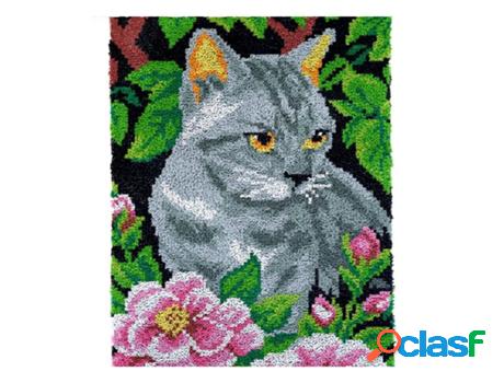 Aguja para Alfombras LOVELYLUST.COM Kitten In Flowers