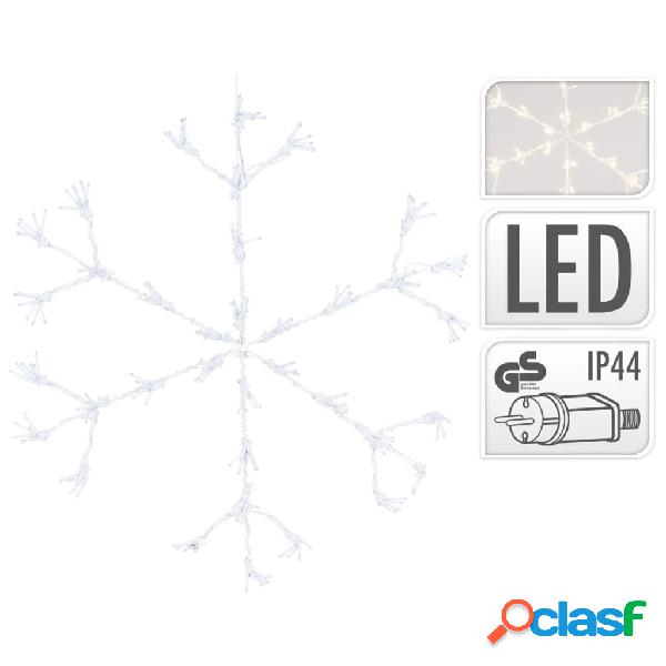 Ambiance Luz de Navidad copo de nieve con 216 LEDs 60 cm