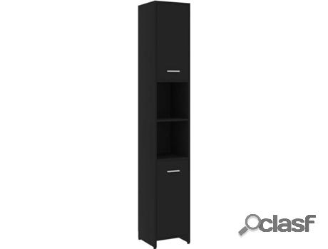 Armario VIDAXL With Handle (Negro - Madera Aglomerada -