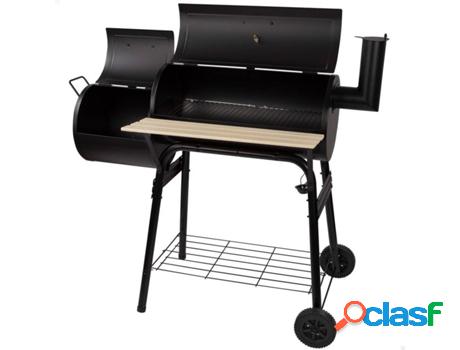 Barbacoa de Carbón Y Ahumador AKTIVE (106x61x106 cm)