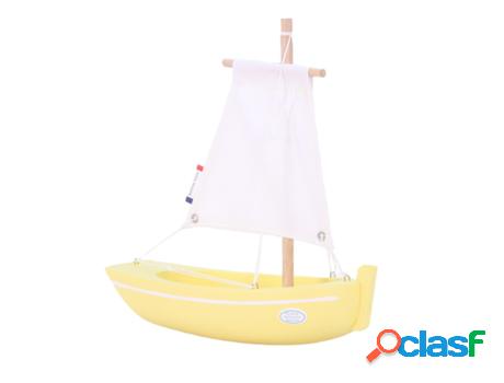 Barco TIROT (Madera - Amarillo - 22 cm)