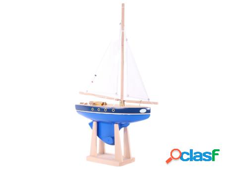 Barco TIROT (Madera - Azul - 30 cm)