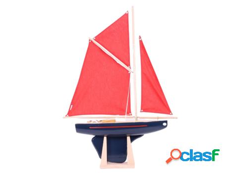 Barco TIROT (Madera - Azul - 40 cm)