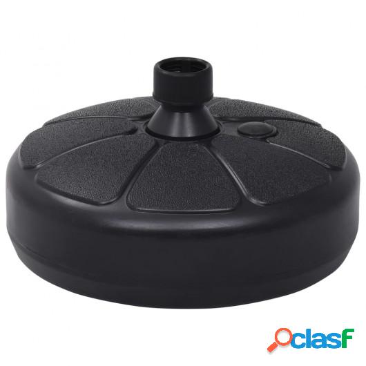 Base de sombrilla rellenable con arena/agua negro 15 L