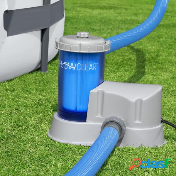 Bestway Flowclear Bomba de filtro de cartucho transparente