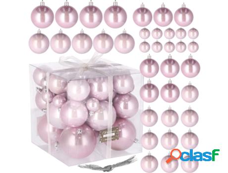 Bolas de Navidad SPRINGOS (Rosa - 3/5/6/7/8 cm)